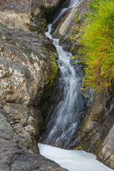 Fototapeta na wymiar klong nam lai waterfall view at kamphaengphet province in thailand