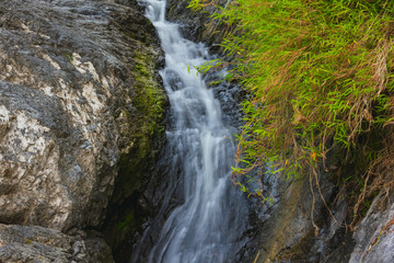 klong nam lai waterfall view at kamphaengphet province in thailand