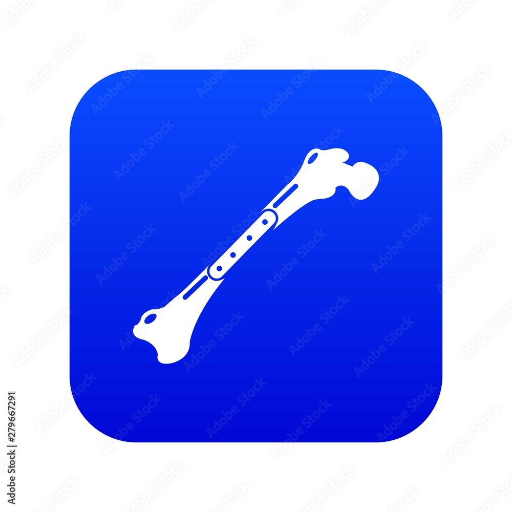 Poster broken bone icon. simple illustration of broken bone vector icon for web.