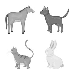 Vector design of homestead and agriculture icon. Collection of homestead and kitchen stock vector illustration.