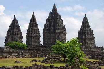 Fototapeta premium The Prambanan temple near Yogyakarta on the Java island in Indonesia