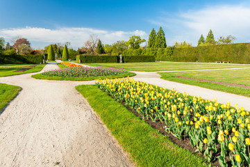 Fototapeta na wymiar garden of Lednice Palace, Czech Republic