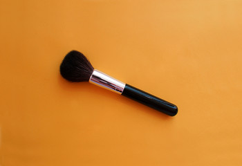 Makeup brush, large brush, bright background.