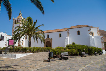 Fototapeta na wymiar The historic Cathedral of Santa Maria of Betancuria on Fuerteventura Island, Canary Islands, Spain