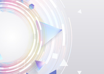 Creative abstract background.light circles. Rounds. Concept modern template layout. geometric shapes.trend abstract for web design, banner, advertising.Vector