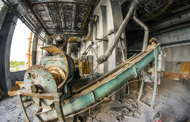 Abandobed soviet factory