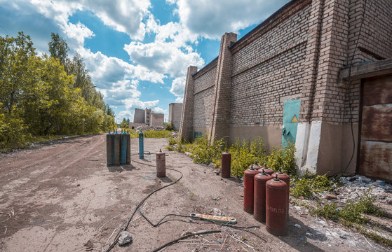 Abandobed soviet factory