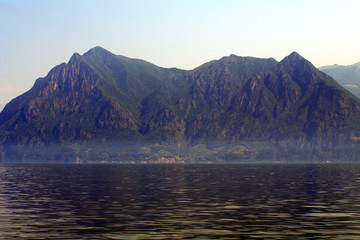 lake at sunset,Iseo,Italy,mountain,summer,landscape,panorama,view,