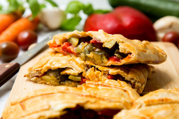 Vegetable Empanada spanish galician tapa 