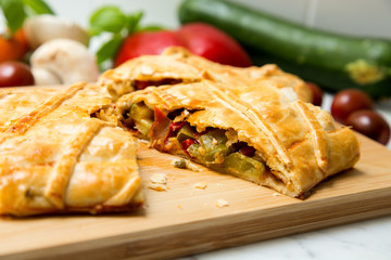 Vegetable Empanada spanish galician tapa 