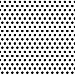 Monochrome dotted seamless pattern