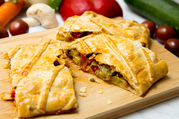 Vegetable Empanada spanish galician tapa 