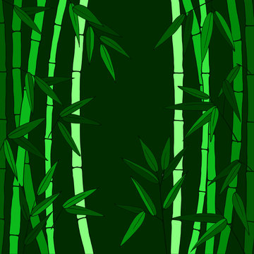 background with a pattern of stems of bamboo © Halyna