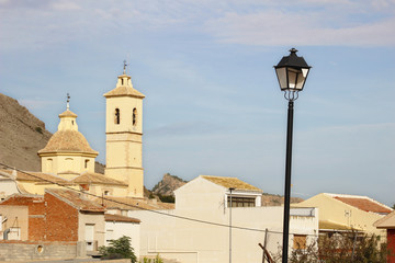 Fototapeta na wymiar Iglesia de San Sebastián de Ricote, Murcia, España