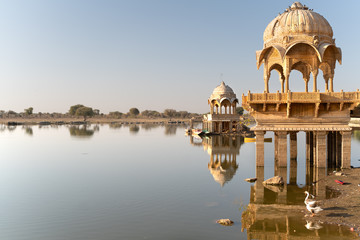 The gadi sagar in Jausalmer