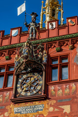 Fototapeta na wymiar The Clocks of Basel Townhall, Basel Switzerland