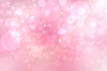 Happy Valentines or wedding day. Abstract delicate love romantic holiday pink background with white bokek circles. Template for cards with space for your design. Beautiful texture.