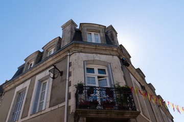 classical building in brittany city of Guérande France