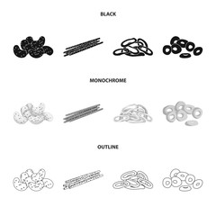 Isolated object of Oktoberfest and bar icon. Set of Oktoberfest and cooking stock symbol for web.