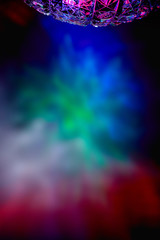 flashes and stripes of light in different colors	