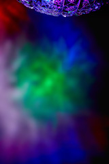 flashes and stripes of light in different colors	