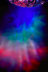 flashes and stripes of light in different colors	