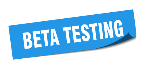 beta testing sticker. beta testing square isolated sign. beta testing