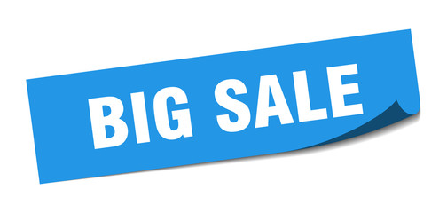 big sale sticker. big sale square isolated sign. big sale