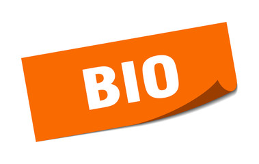 bio sticker. bio square isolated sign. bio