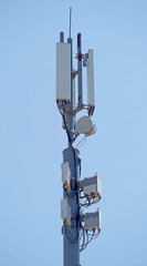 Tower with aerials of cellular