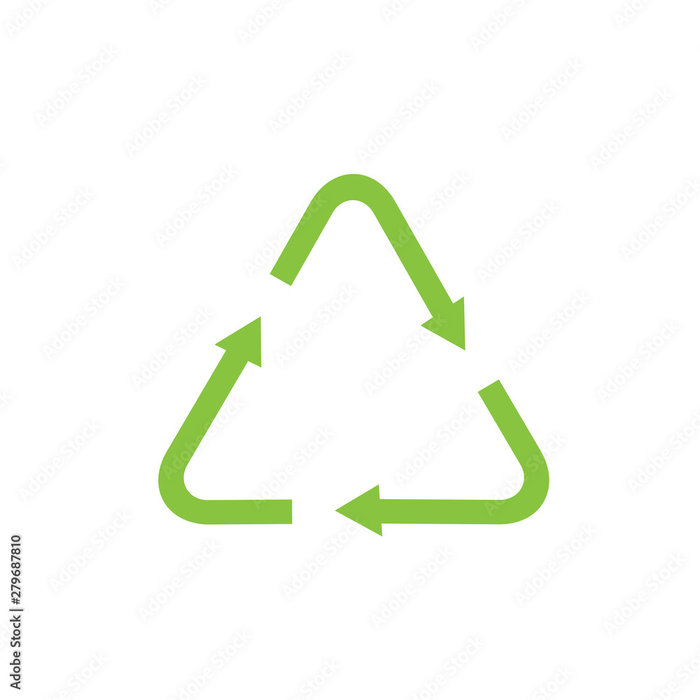 Aufkleber recycle icon template color editable. recycle symbol vector sign isolated on white background. simpl