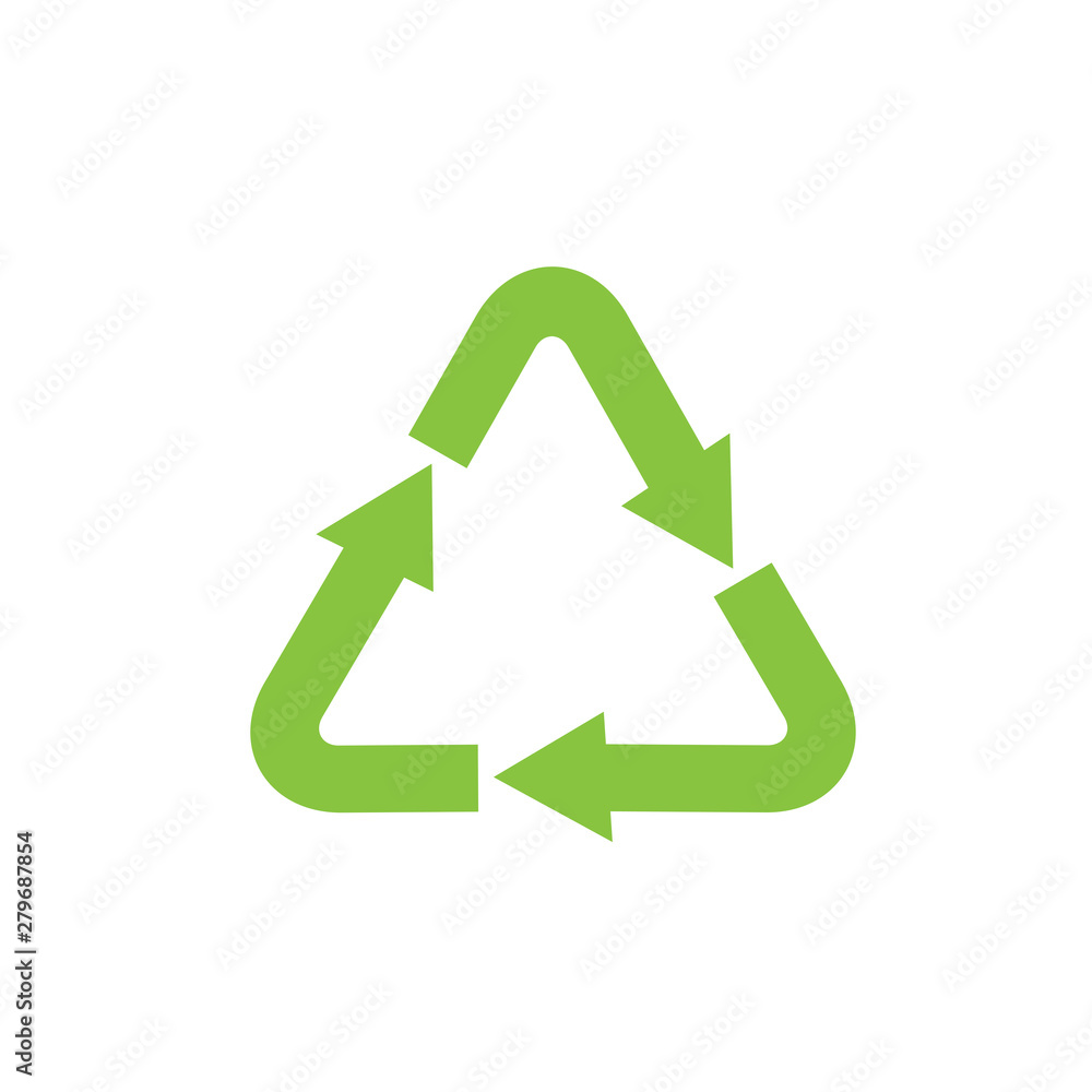 Aufkleber recycle icon template color editable. recycle symbol vector sign isolated on white background. simpl