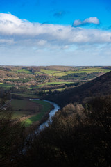 Fototapeta na wymiar Picturesque photo of the Wye valley, Wales