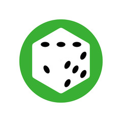 Isometric dice illustration