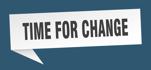 time for change