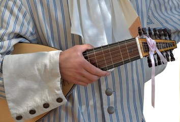 Musicien jouant du luth