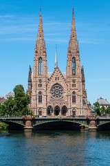 Fototapeta na wymiar the French city of Strasbourg, in Alsace
