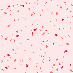 Seamless terrazzo pattern in coral shades. Perfect for background, fabric print, social media, instagram, stories, flyer, card, brochure design