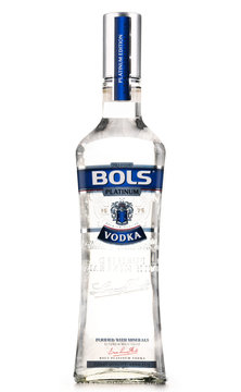 Bottle of Bols vodka.