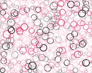 Abstract Generative Art color distributed circles donuts background illustration