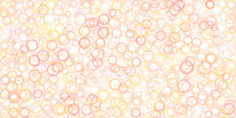 Abstract Generative Art color distributed circles donuts background illustration