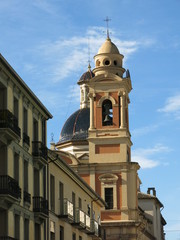 Fototapeta premium Beautiful church tower in Valencia.