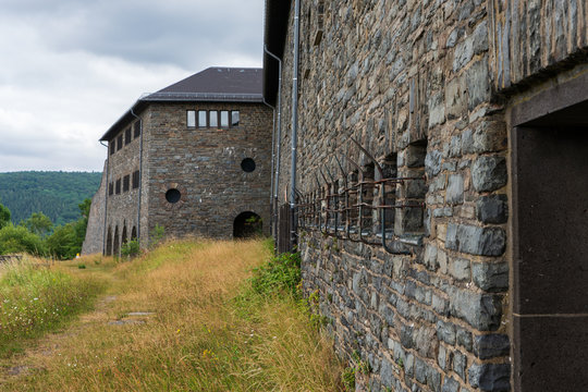 View of the Hundertschaft houses Ordensburg Vogelsang