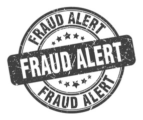 fraud alert stamp. fraud alert round grunge sign. fraud alert
