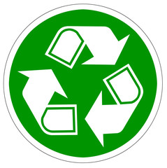 Obraz premium Recycle arrows isolated on white.