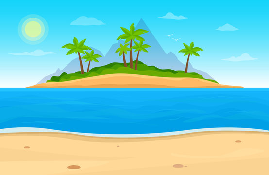 An image of an island