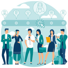 hiring and recruitment concept