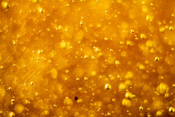 3d illustration with circular abstract shapes simulating bubbles. Neutral color background for designers of yellow colors