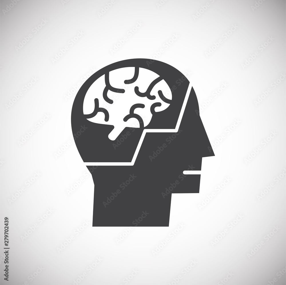 Poster artificial intelligence ai related icon on background for graphic and web design. simple illustratio