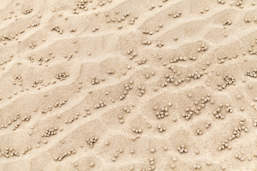 Small balls on sand pattern